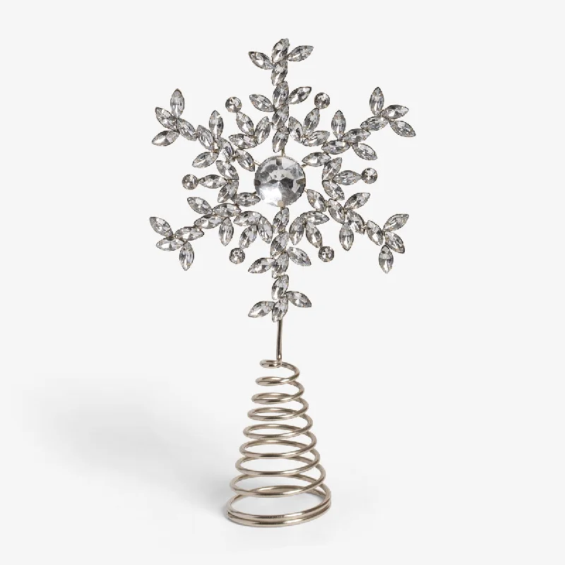 Snowflake Jewel Tree Topper (Silver)