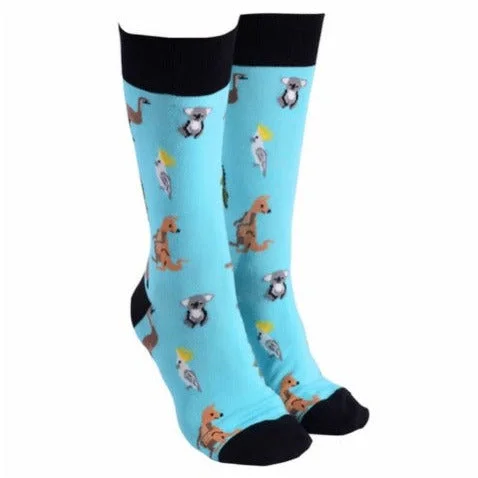 Sock Society Aussie Animals Socks Blue