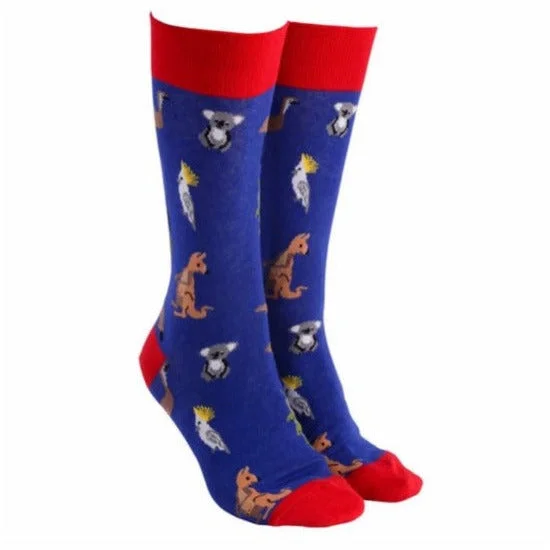 Sock Society Aussie Animals Socks Navy