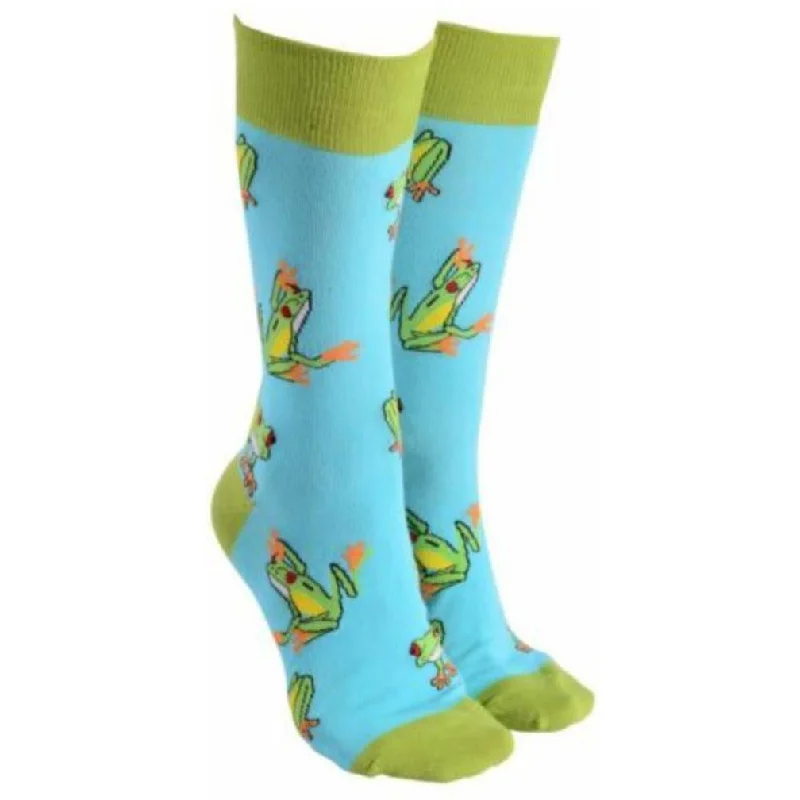 Sock Society Aussie Frogs Socks Light Blue