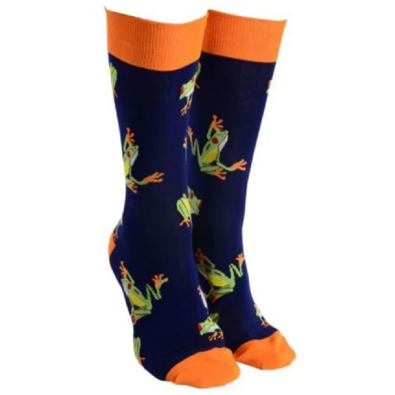 Sock Society Aussie Frogs Socks Navy