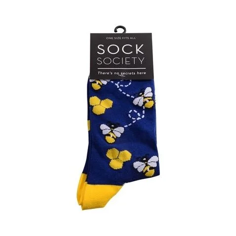 Sock Society Buzzy Bee Socks Blue