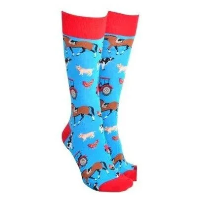 Sock Society Farmyard Socks  Blue