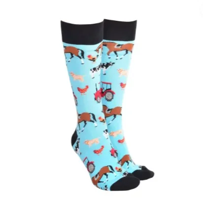 Sock Society Farmyard Socks Light Bluefar