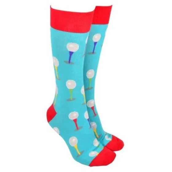 Sock Society Golf Socks Light Blue