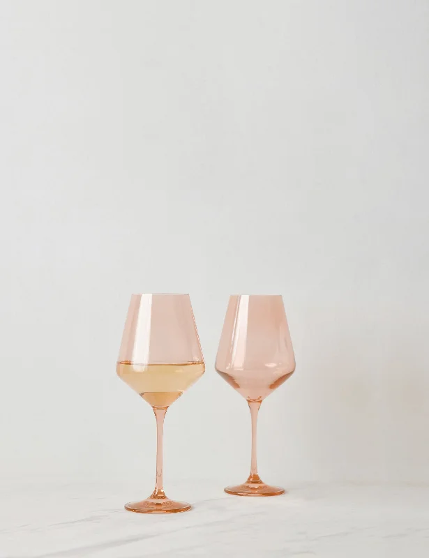 Stemware (Set of 2) by Estelle Colored Glass