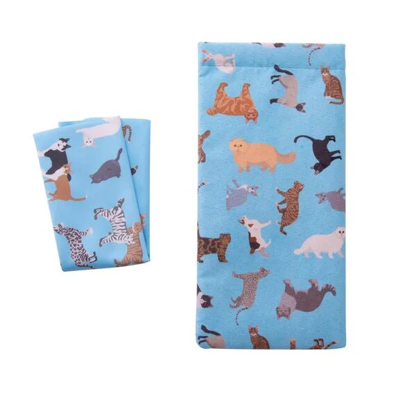 The Cat Collective Blue Glasses Case & Cloth