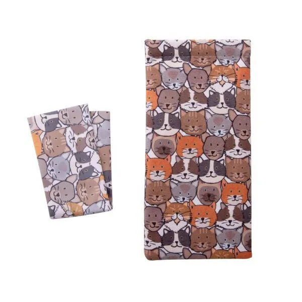 The Cat Collective Brown Glasses Case & Cloth