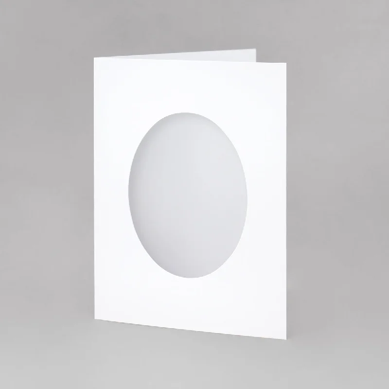 White Aperture Cards for Display Globes 127x178mm, Pack of 20