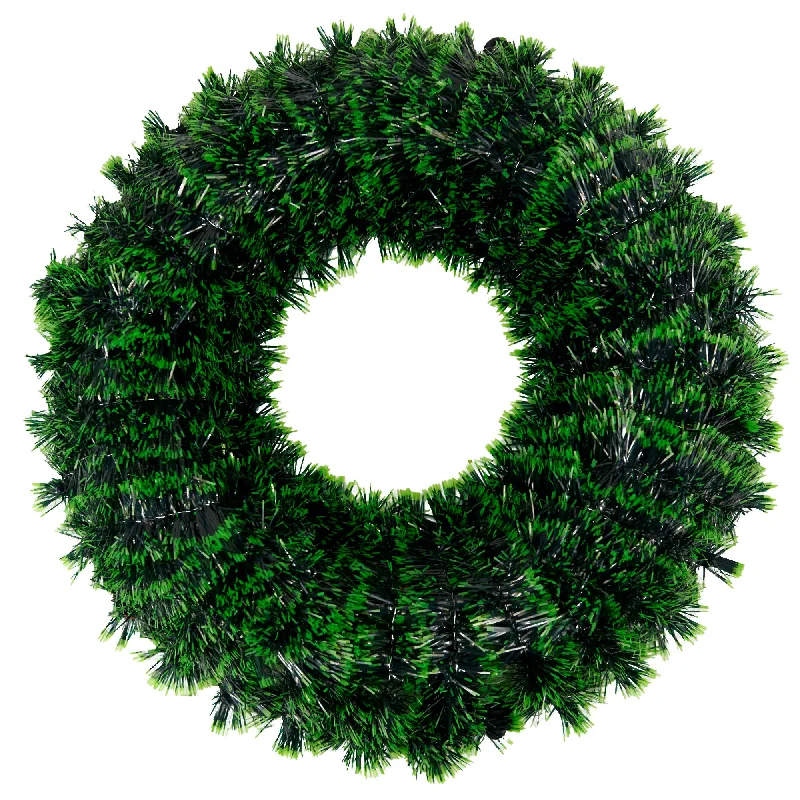 Christmas Wreath Plain Tinsel, 43.5cm