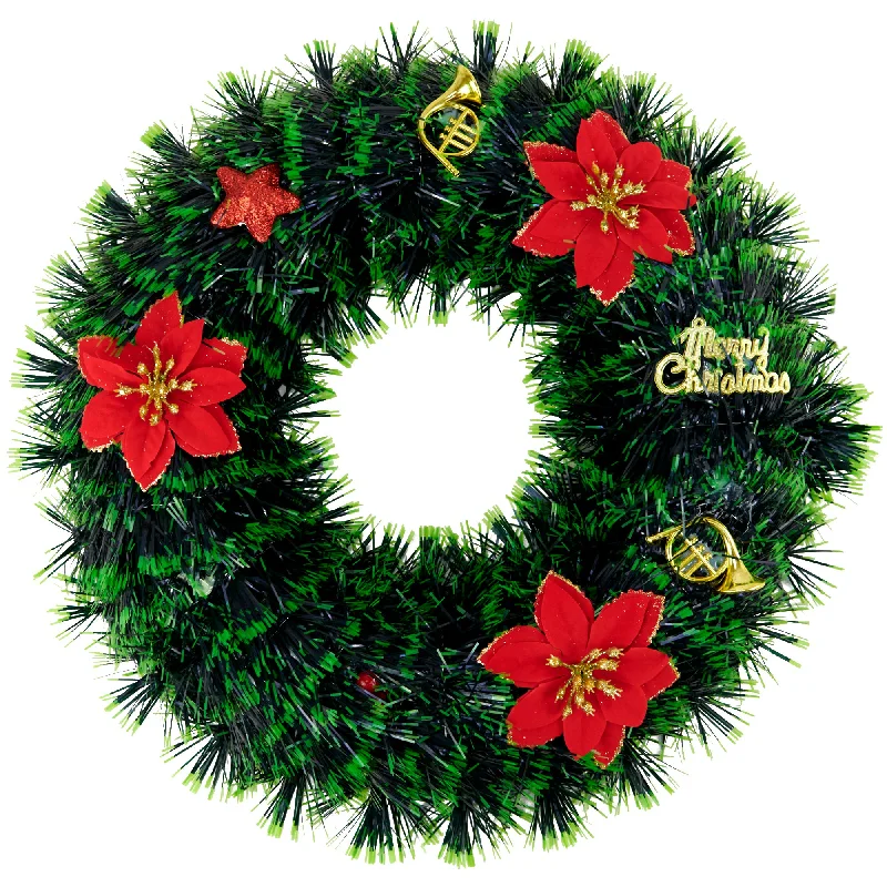 Christmas Wreath Tinsel, 38cm