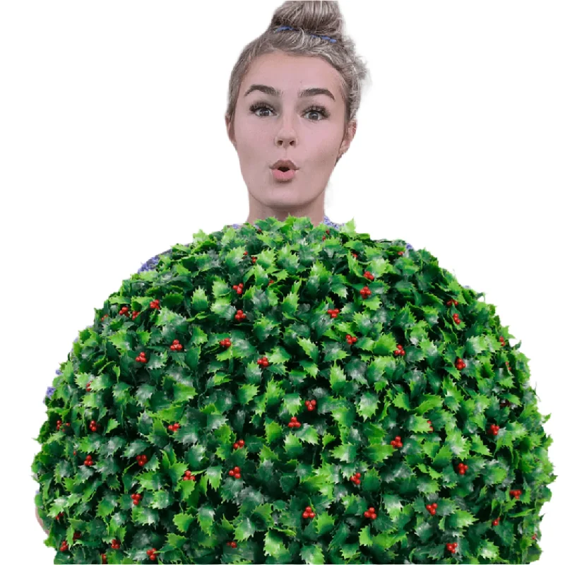 21" inch XL Holly  Topiary Sphere