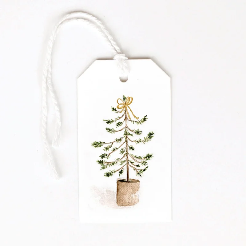 christmas tree gift tags