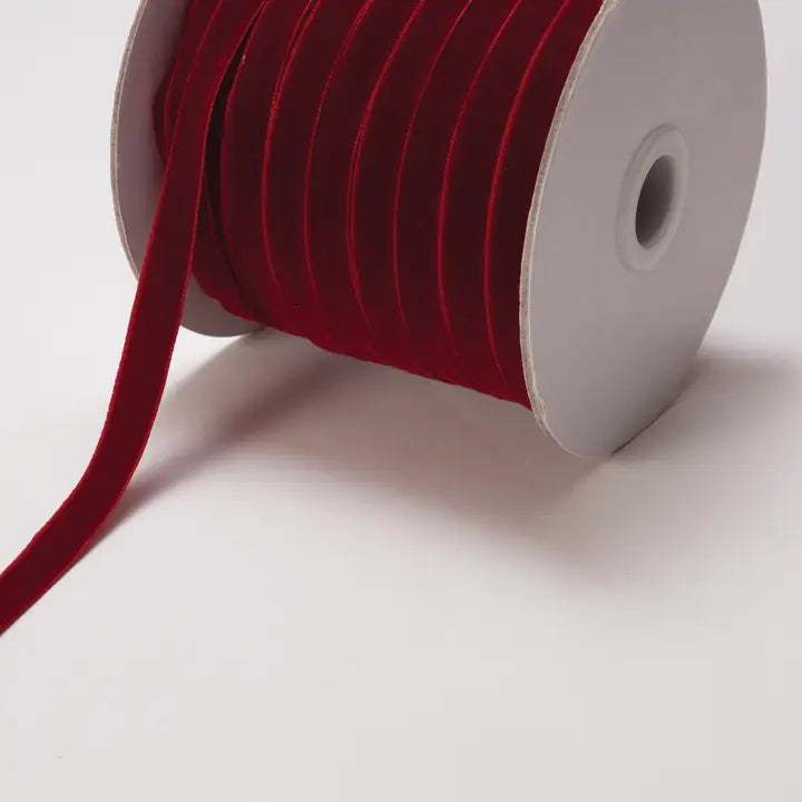 Classic Velvet Wine Ribbon  3/8"