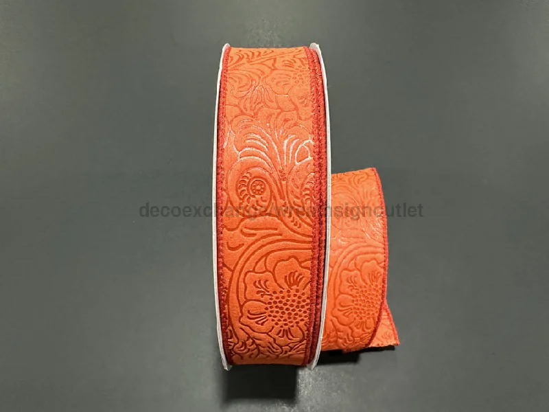 Rust Flower Embossed, 1.5"X50Y 984209-31C